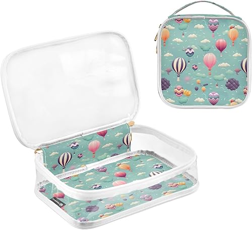 Miniatura 3 de Kawaii Balloon Clear Toiletry Bag for Traveling,2 Pack Makeup Cosmetic Bag with Zipper,Travel Bag for Toiletries,Travel Essentials 21214906