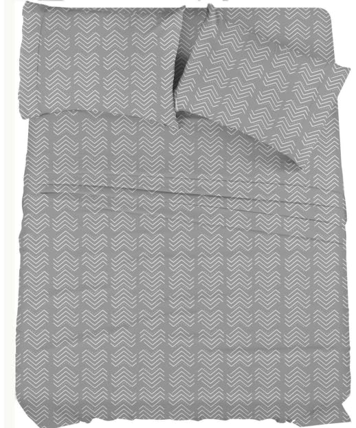 Image of Utopia Bedding Twin Sheet Set, Soft Microfiber 3 Piece Bed Sheets with 15 inch Deep Pocket - Easy Care Brushed Microfiber (Quatrefoil - Grey)