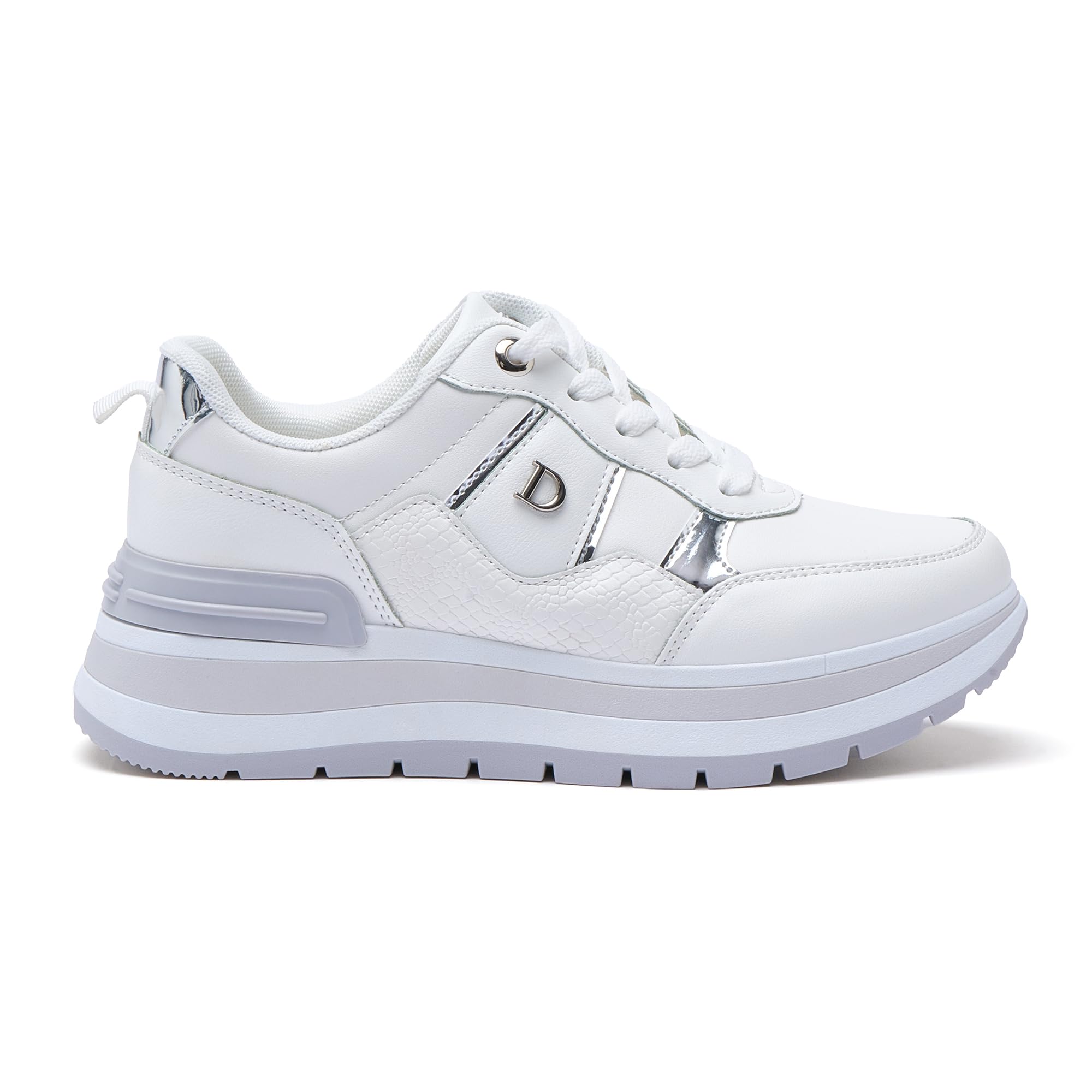 JOMIX Zapatillas Casual Mujer Cuña Deportivas Running de Deporte con Cordones para Talla 36-41 EU