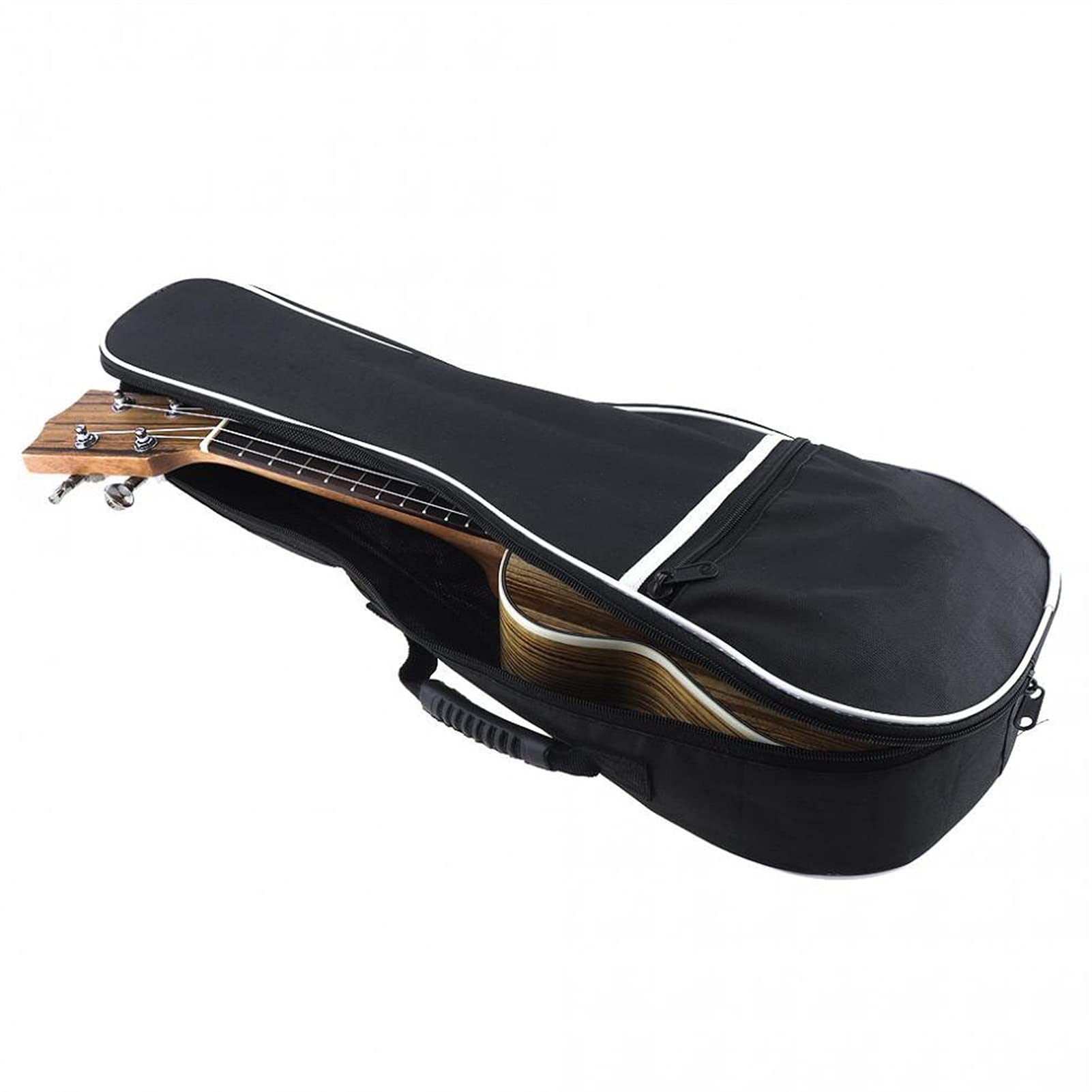 Ukulele koncertowe 21-calowy Wysokiej Jakości Sopran Ukulele Zebra Wood 15 Frets Cztery Struny Gitara + Torba + Tuner + Struny + Pasek + Tkanina Ukulele Tenoro