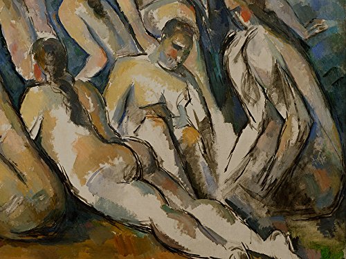 Paul Cézanne Les Grandes Baigneuses détail oeuvre intemporelle cadre mat - 2