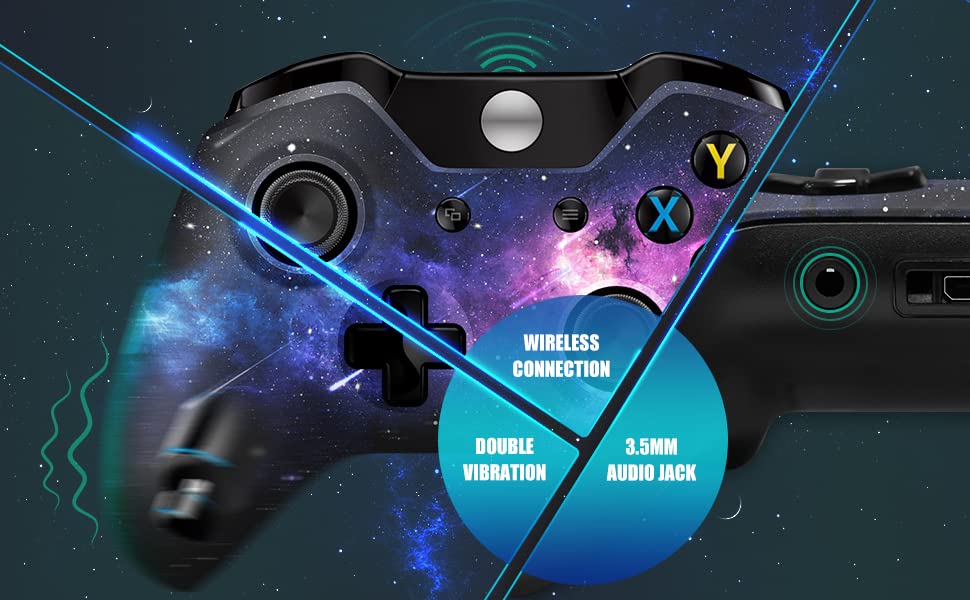 Miniatura 8 de FYSIKA Wireless Custom Controller Compatible with Xbox OneXbox Series XXbox Series SWindowsAndroidPC Gamepad Nebula Design with Enhanced