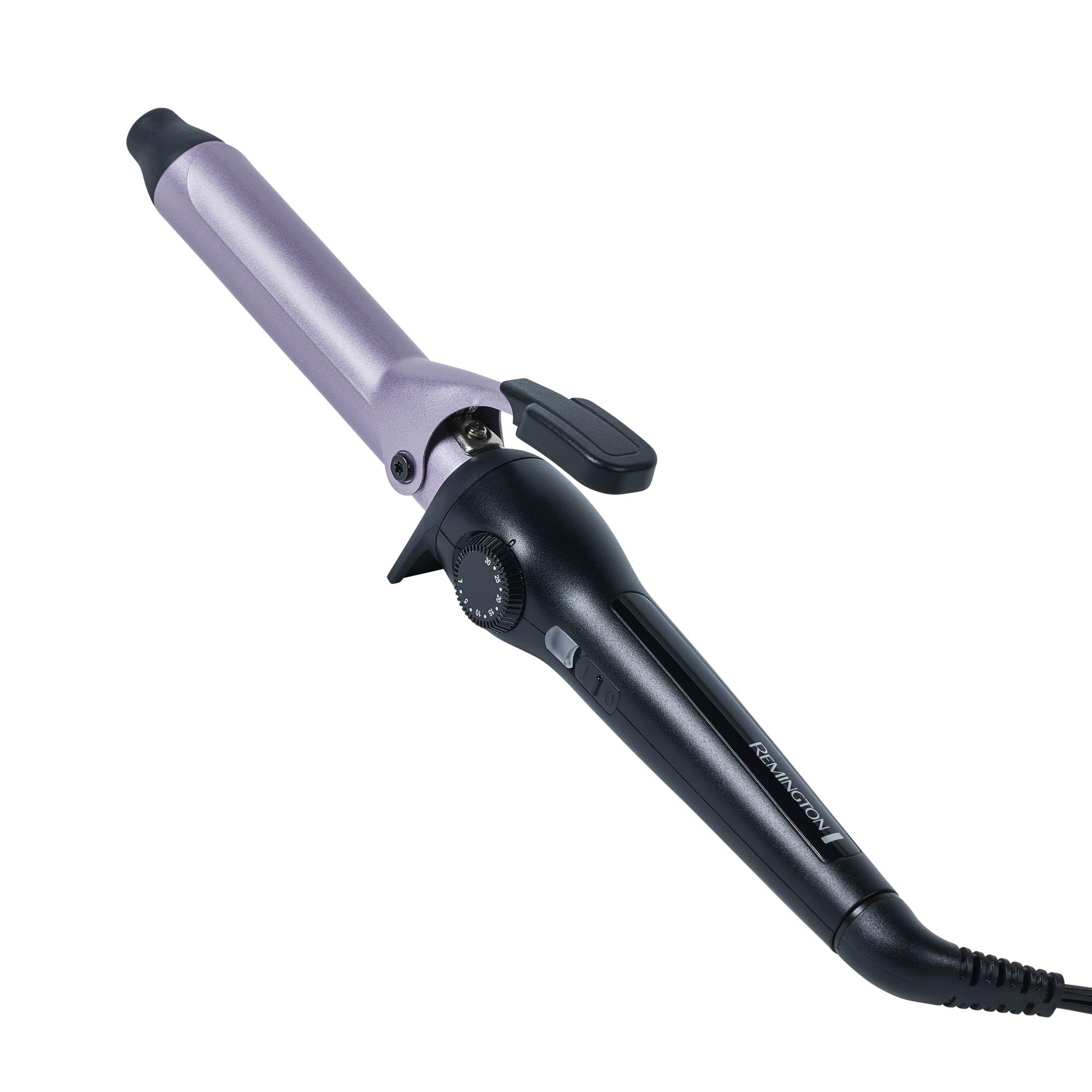 Remington Anti-Static 1-Inch Clipped Curling Iron with Titanium Protection Fast Heat-Up Ceramic Barrel for Soft Classic Curls Defined