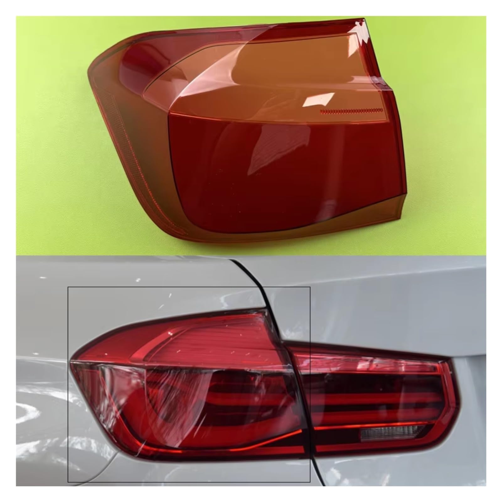 Coprifaro Posteriore Compatibile Con Per 3 Series F30 316 318 2016-2019 Componenti Dell'alloggiamento Della Copertura Esterna Luce Posteriore Dell'auto Delle Luci Freni(Outside Left)