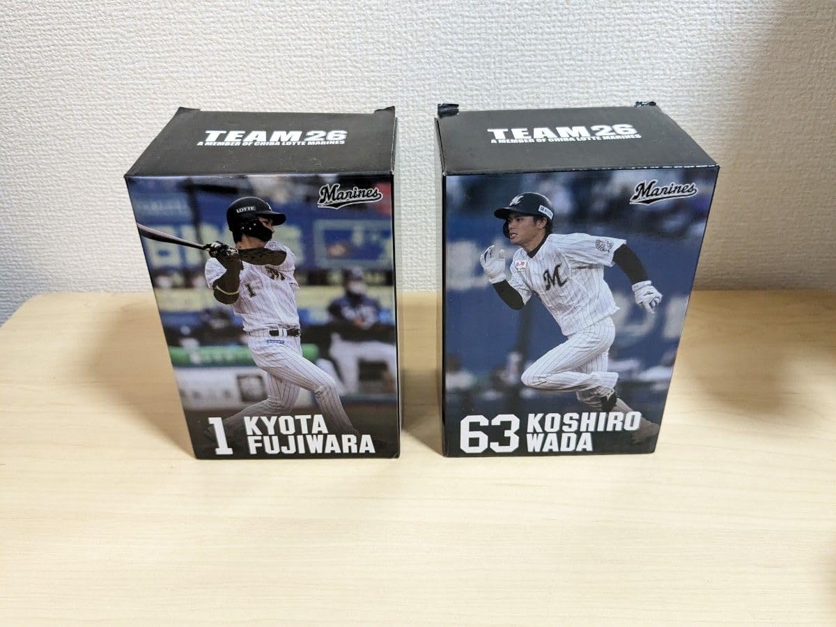 ロッテマリーンズ　ボブルヘッド人形　佐々木朗希 2体　藤原恭大　和田 康士朗 千葉ロッテ ボブルヘッド 7個セット 藤原恭大、和田康士朗 等