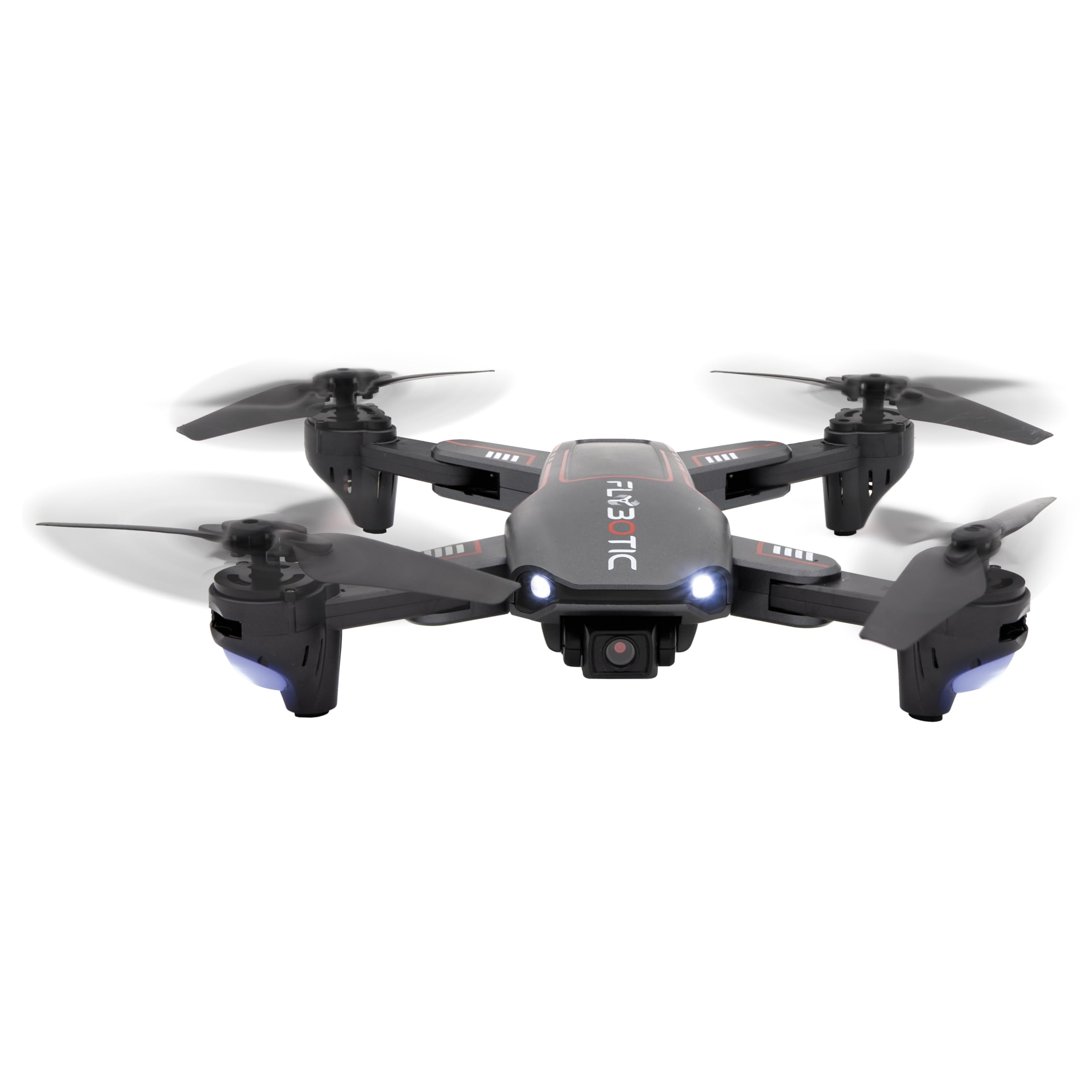 FLYBOTIC - Drone pieghevole WIFI con telecamera HD 1280×720 pixel + Custodia inclusa - 4 canali di controllo - Batteria inclusa - Drone per bambini e adulti - Interno/esterno - A partire da 14 anni