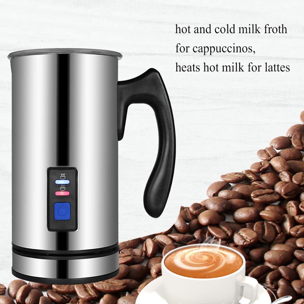 3 Función Creamer, calentador eléctrico Leche Leche Frother espuma suave Calentador de café capuchino Essperso leche al vapor caliente de chocolate