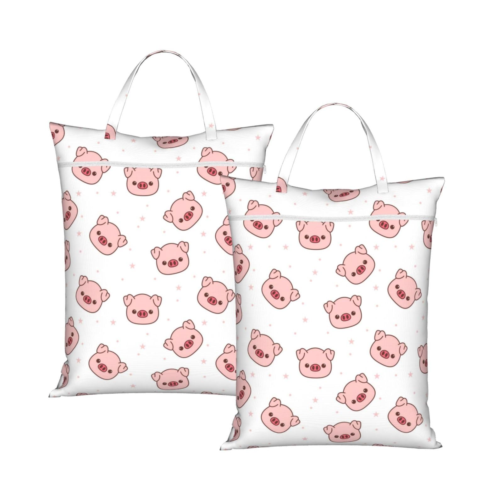 YFSGDLBN Pig printed Travel dirty laundry bag clothes pack Storage Basket Bag