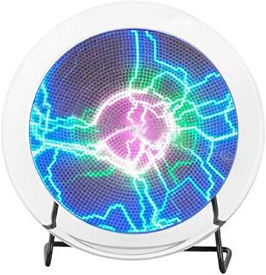 6 Inches Plasma Plate Disk, BetterJonny Plasma Plate Lumin Disk Light Show Party Home Decor Respond to Music or Touch (Multcolor)