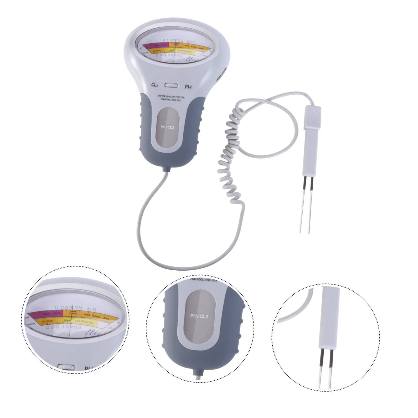 Medidor de Ph para Piscina y Spa, Probador de Agua Digital Portátil