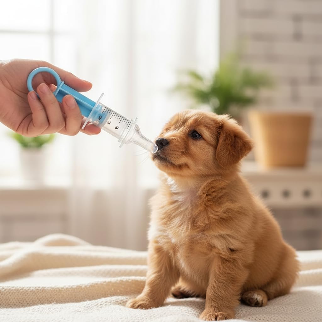 1 x blaue Haustier-Medizin-Flüssigkeitsspritze für Milch, Stillflaschen, Spritze, weiche Spitze, Kunststoff, medizinisches Fütterungswerkzeug für Welpen, Hunde, Katzen, Kätzchen, Pflegebedarf