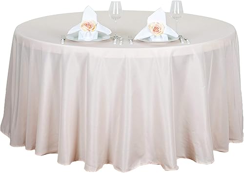 BalsaCircle - Manteles redondos de tela de 120 pulgadas para bodas, fiestas, recepciones, banquetes, eventos, cocina, comedor