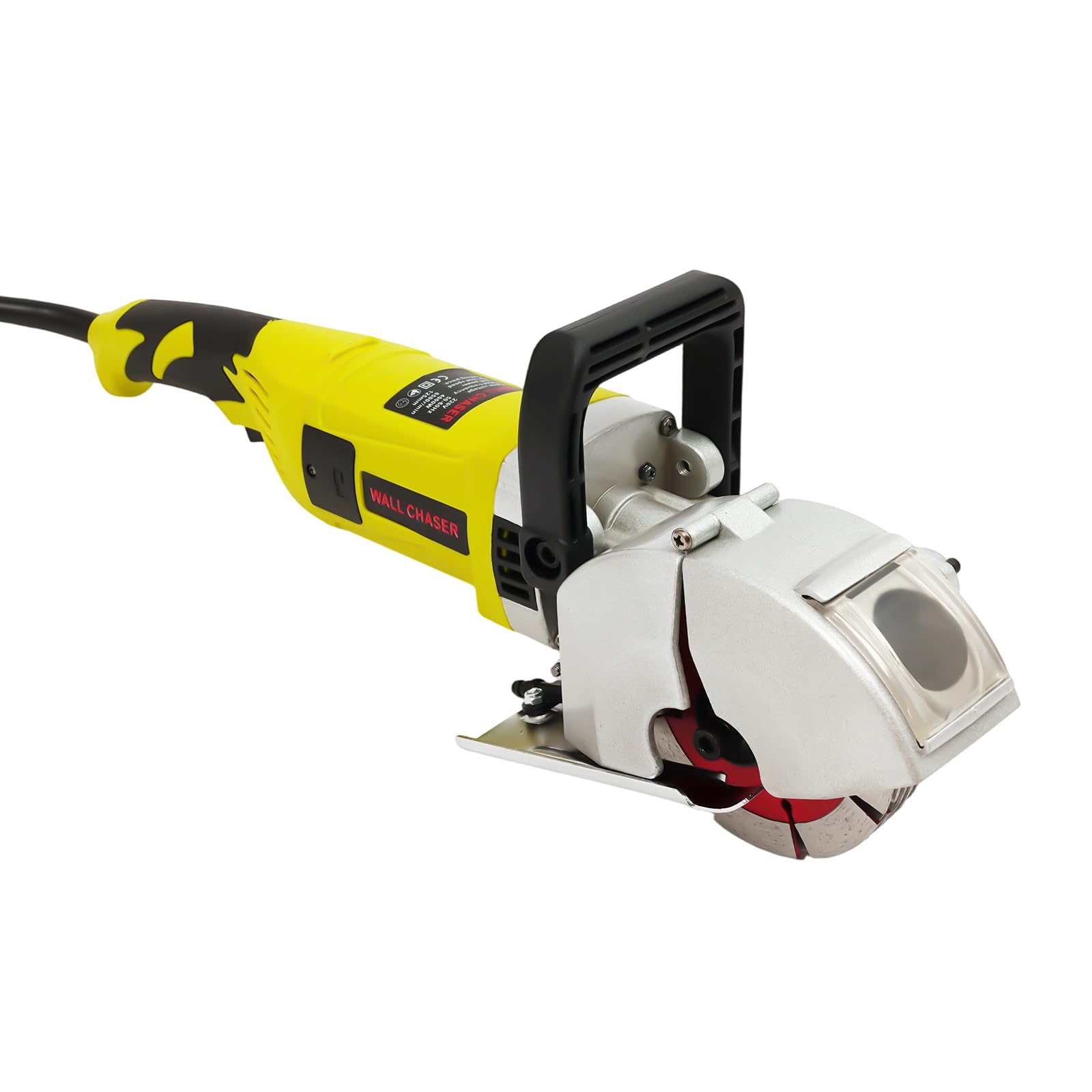 Fraiseuse électrique de rainure 4000W, rainureuse maçonnerie 6500 tr/min, machine à rainurer le béton