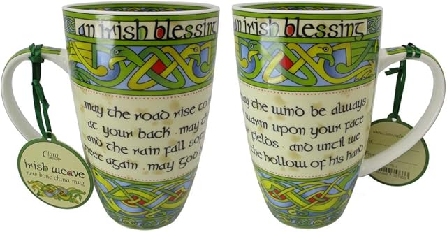 Royal Tara Bone China Mug - Irish Blessing (2 Pack)