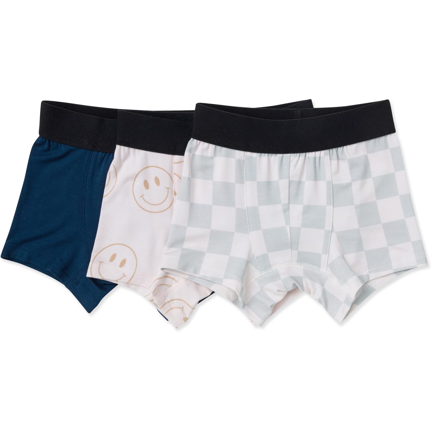 AVA OLIVER Toddler Boys Boxer Briefs Ultra-Soft Tag-Free Underwear Viscose from Bamboo 3 Pack