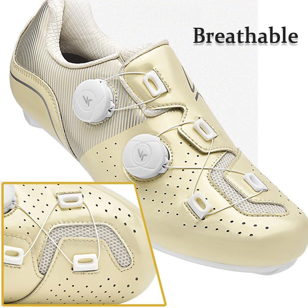 2026 Zapatillas Ciclismo Carretera Hombre Mujer, Zapatillas de Ciclismo con Look/SPD Tacos, Zapatos Bicicleta Montaña, Bicicleta de Spinning Montaña Calzado Bicicleta
