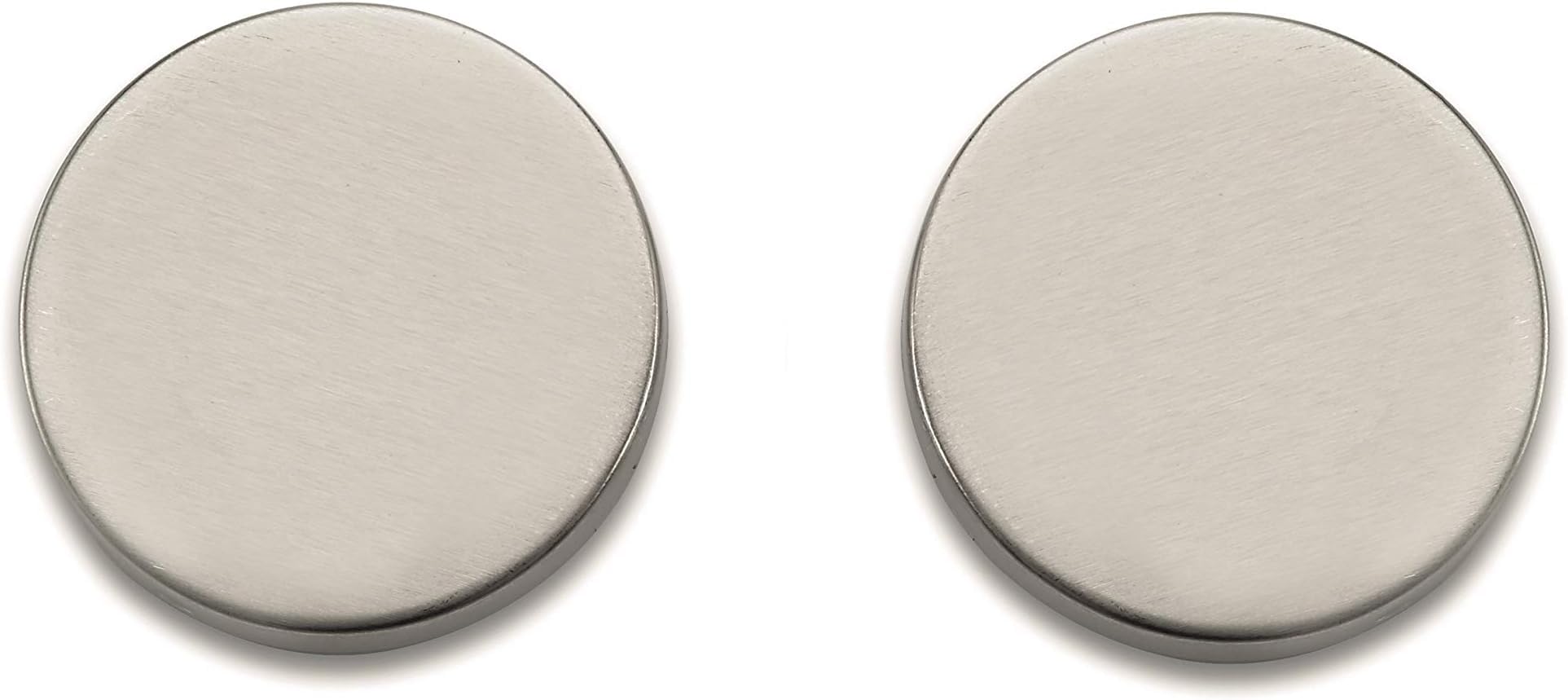 Paire de rosaces de porte inox Bricard 667029 finition brossée haut de gamme