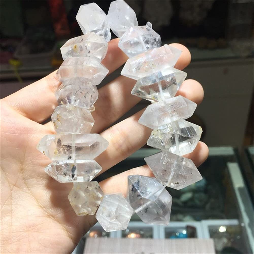 Regalo for la Familia Piedras Naturales y Herkimer Diamante Piedra en Bruto Cristales Cristal de Cuarzo Transparente Piedra de la Suerte Inicio Colecciones