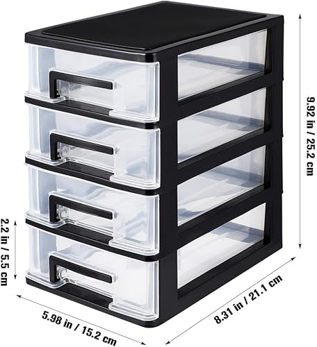 Miniatura 3 de Caja de almacenamiento de cajones Organizadores de papelería Cajones de almacenamiento de escritorio Organizador de dormitorios Unidad de oficina