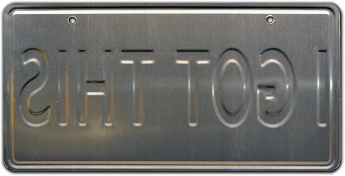 Miniatura 2 de Celebrity Machines Espías disfrazados  I GOT This  Placa de matrícula estampada de metal