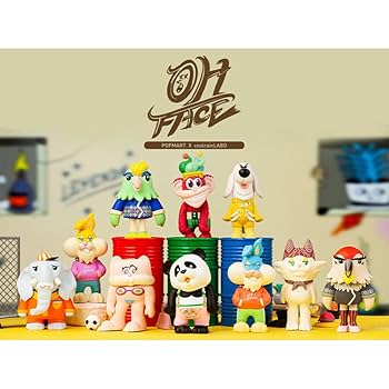 その他 popmart coolrainLABO Oh Face Oh Face Series Blind Box by CoolRainLABO - myplasticheart
