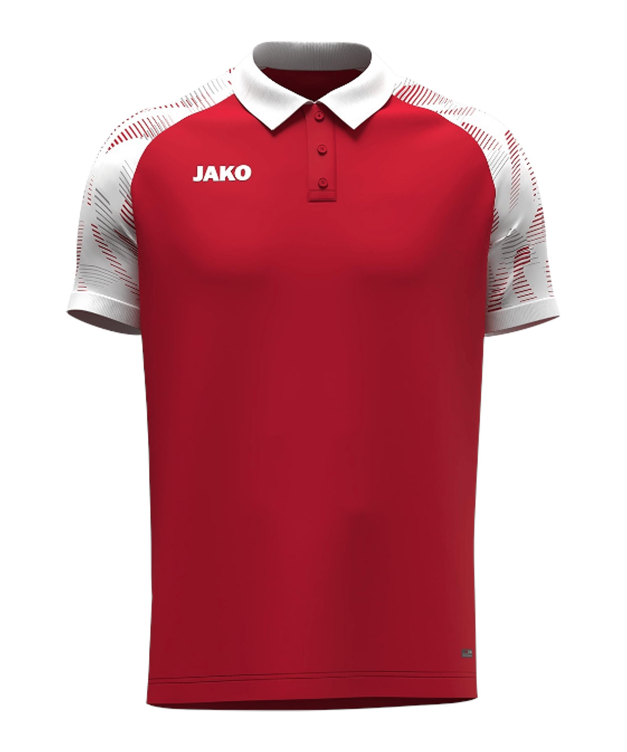 Jako Unisex Polo Shirt Sonic Red/White, L