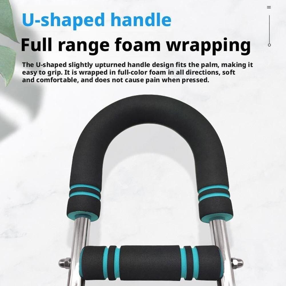 Expansor de Pecho Ajustable en Forma de U de 40 a 110 LB, Barra de Potencia portátil Desmontable para Entrenamiento de Cuerpo Completo en casa, Gimnasio o Viajes.