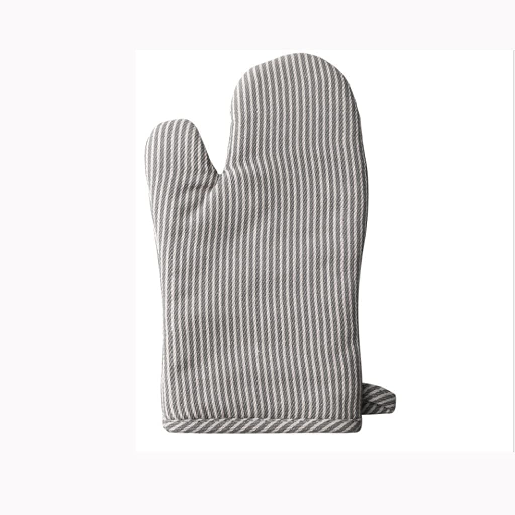 Ofenhandschuhe Ofenhandschuh Aus Baumwolle Für Hitzebeständige, Verdickte, Wärmeisolierende Ofen-Spezialmikrowellen, 2St Backhandschuhe(Grey)