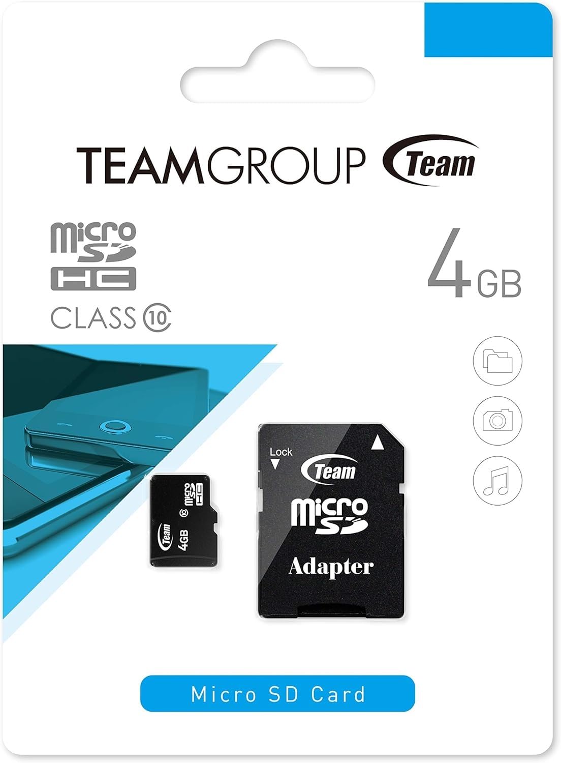 Amazon | Team Group 4 GB C10 Micro-SD フラッシュメモリーカード