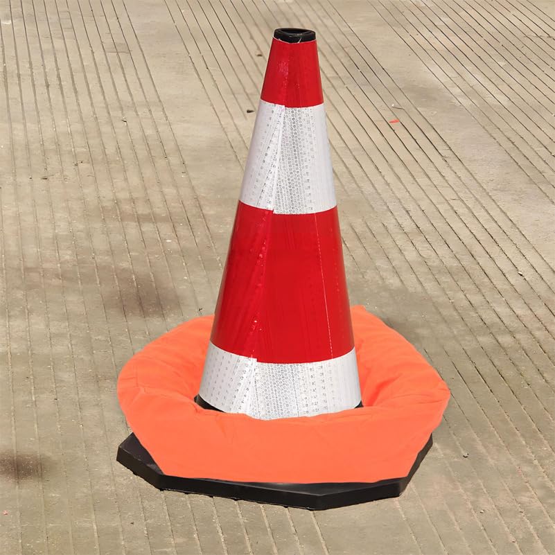 10Pcs Traffic Cone Weight Bags Weatherproof Cloth Sandbags for Construction and Parking Cone Sandbags with Ring Design for Easy Installation Enhance Stability in Windy Conditions
