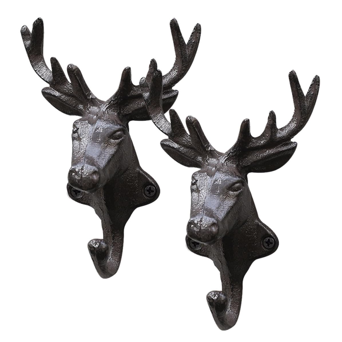 Crochets muraux en fonte cerf installation facile pour plantes