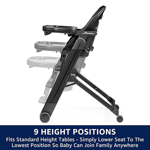 Miniatura 5 de Peg Perego Siesta - Silla alta plegable compacta multifuncional, desde el nacimiento hasta el niño pequeño, reclinable y silla alta - Made in Italy