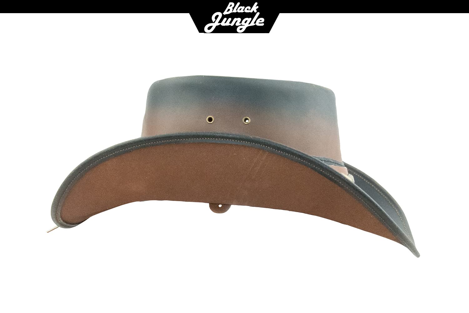 Black Jungle Ontario Outdoor Western Cappello in Pelle Australia Cowboy Cappelli in Pelle Cappello da Equitazione Unisex