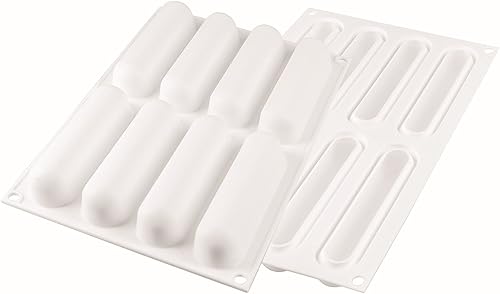 Silikomart Fingers30 - Molde de silicona con 12 cavidades, cada una de 3.14 pulgadas x 0.86 pulgadas x 0.86 pulgadas de alto