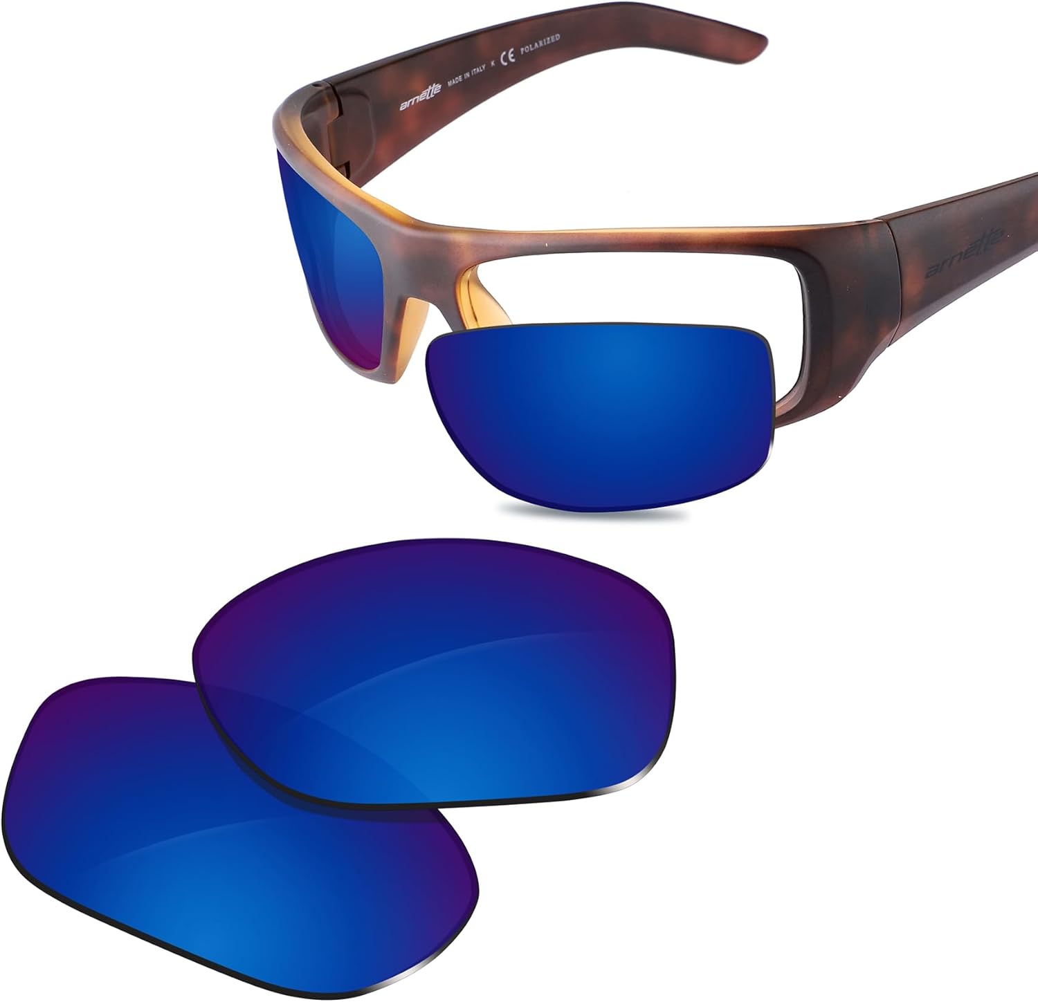 100% Precise-Fit Replacement Sunglass Lenses for Arnette Hot Shot AN4182