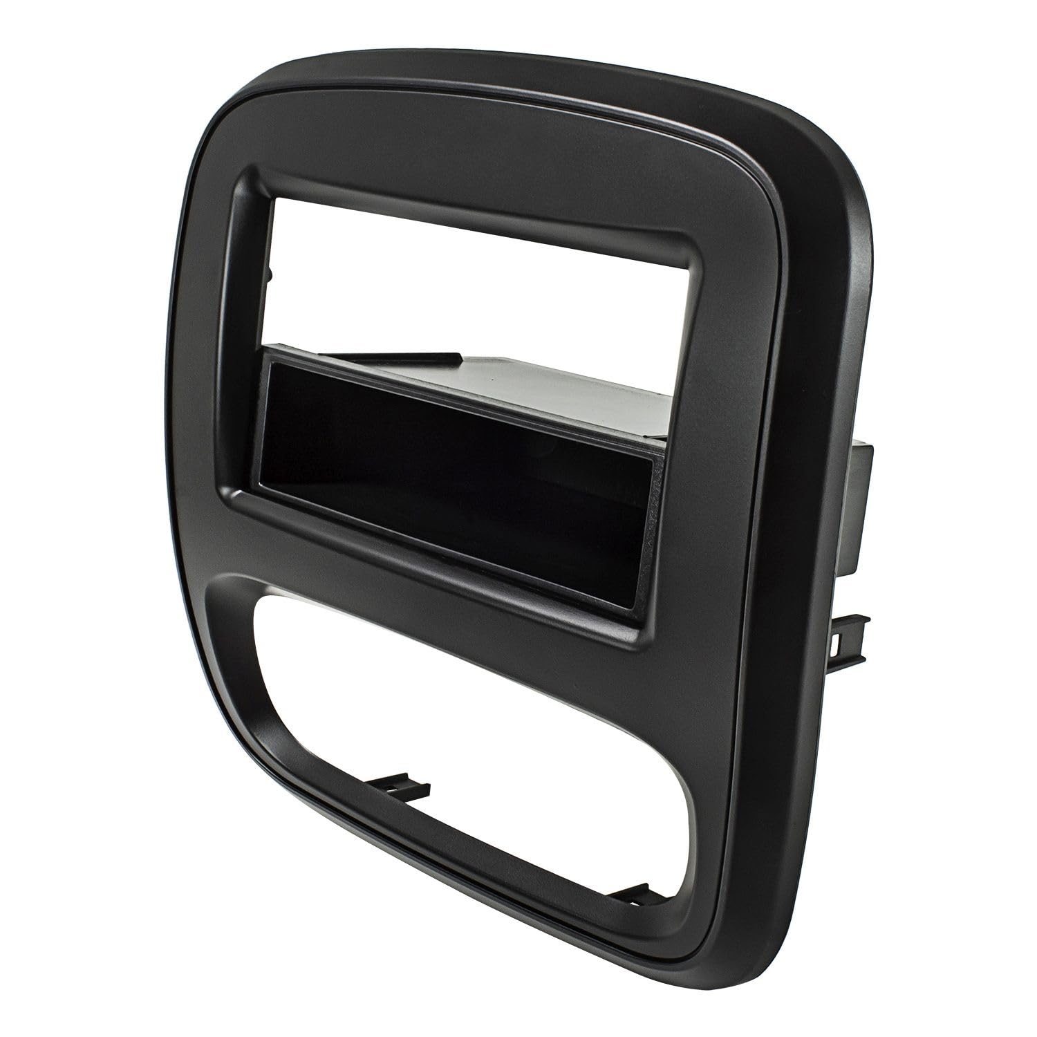 tomzz Audio 2439-003 Doppel DIN Radioblende kompatibel mit Opel Vivaro B ab 2014 Renault Trafic III ab 2014 FIAT Talento ab 2016 schwarz Klimaanlage manuell