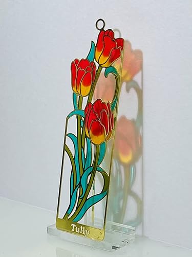 Miniatura 3 de Marcapáginas estilo vitral SD (tulipán)