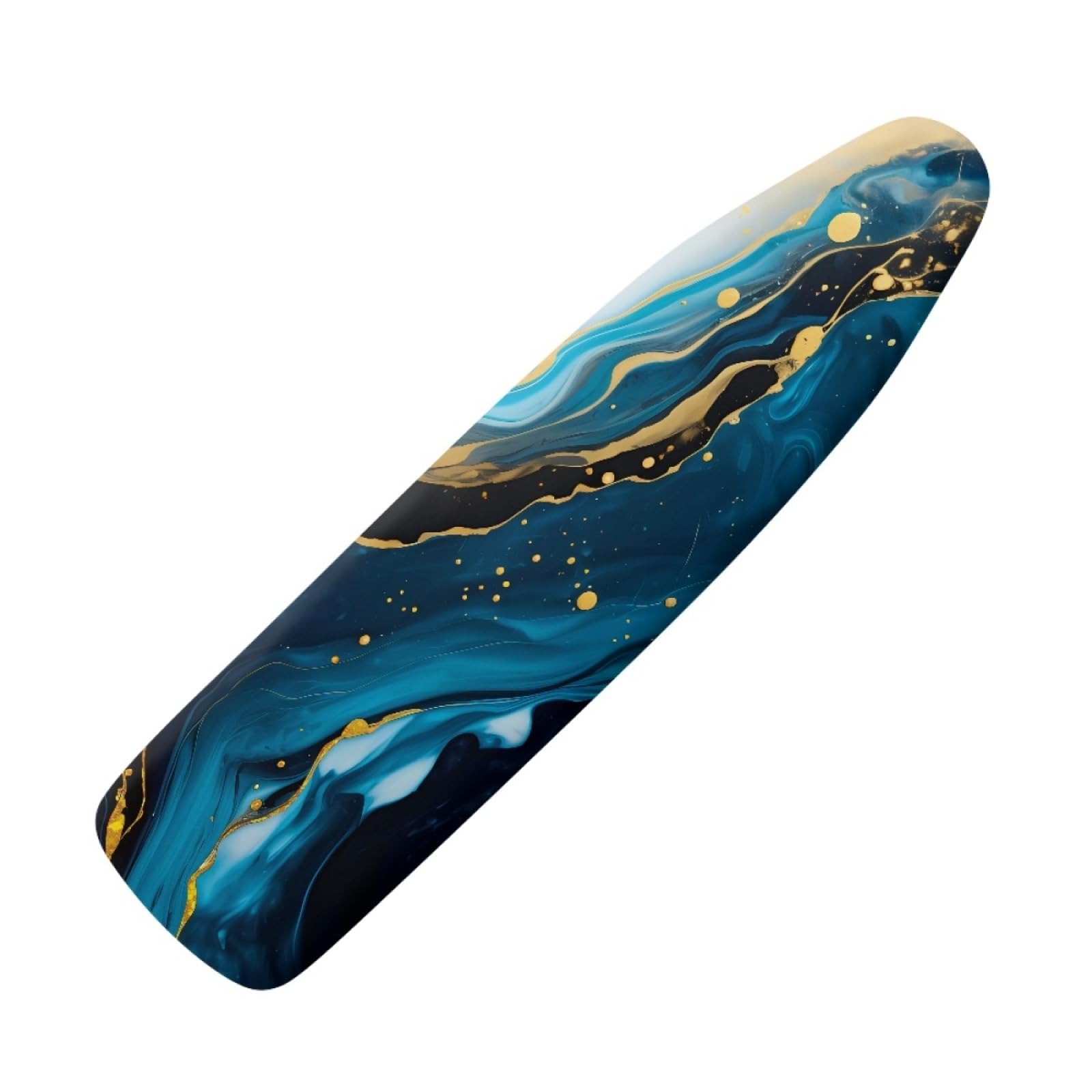 Ironing Board Covers Blue Marble Iron Board Covers and Pad Thick Resist Scorching and Staining Thick Easy Fit Iron Cover Adjustable Elastic Rope Ironing Boards Cover 125x45cm