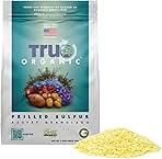 True Organic Prilled Sulfur – Organic Fertilizer for Better Plant Growth, Flowers, Vegetables, and Herbs – Lowers Soil pH – 5lb Bag Covers 1,333 Sq. Ft.