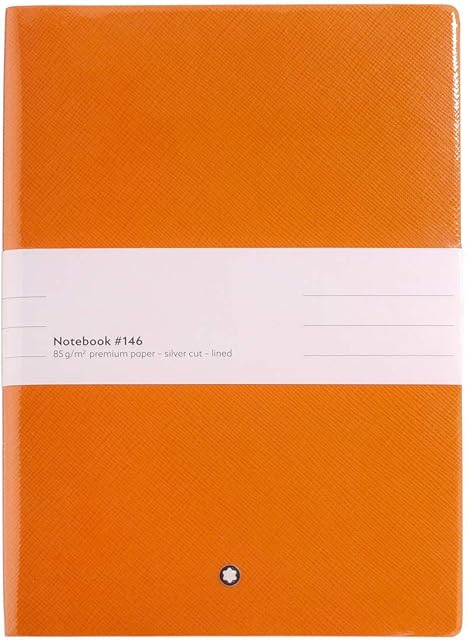 Montblanc Notebook #146, Manganese Orange, Lined, 150 x 210 mm