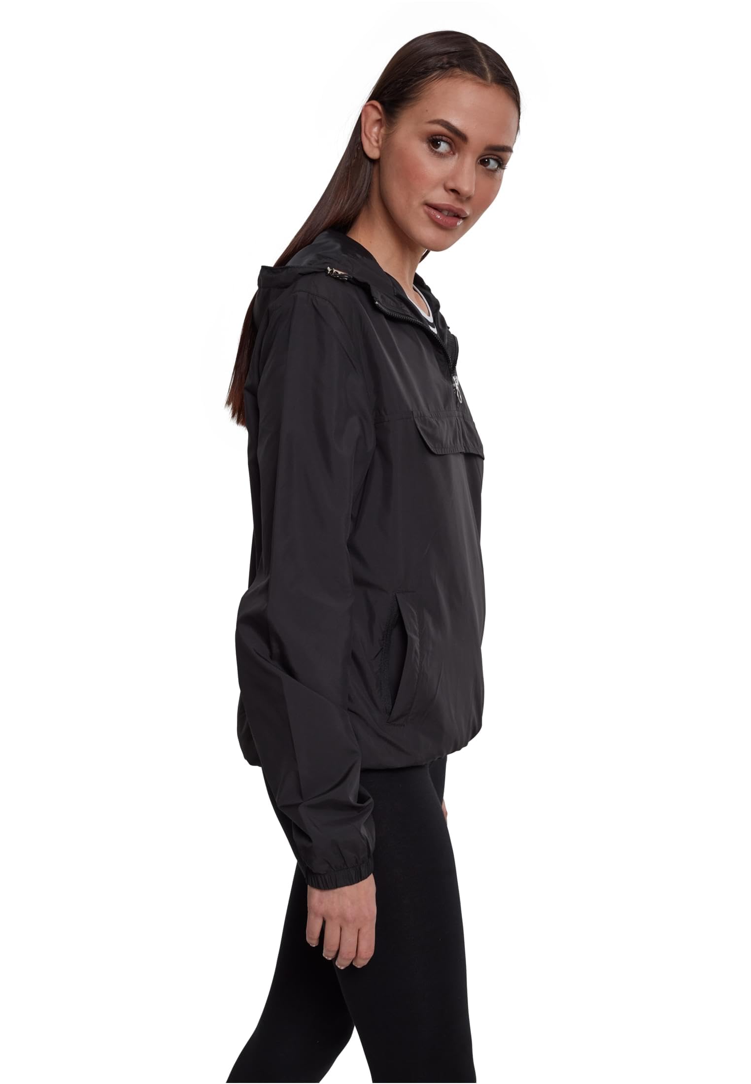 Urban Classics Damen Ladies Basic Pull Over Jacket