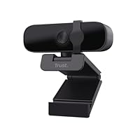 Trust Oran 1080p Webcam PC, Full HD USB Web Cam mit Blickschutzfilter, PC Kamera mit Mikrofon, Fixfokus 30 FPS, 85% Recyclingkunststoff, Videokamera für Laptop Desktop Mac Windows Zoom Teams