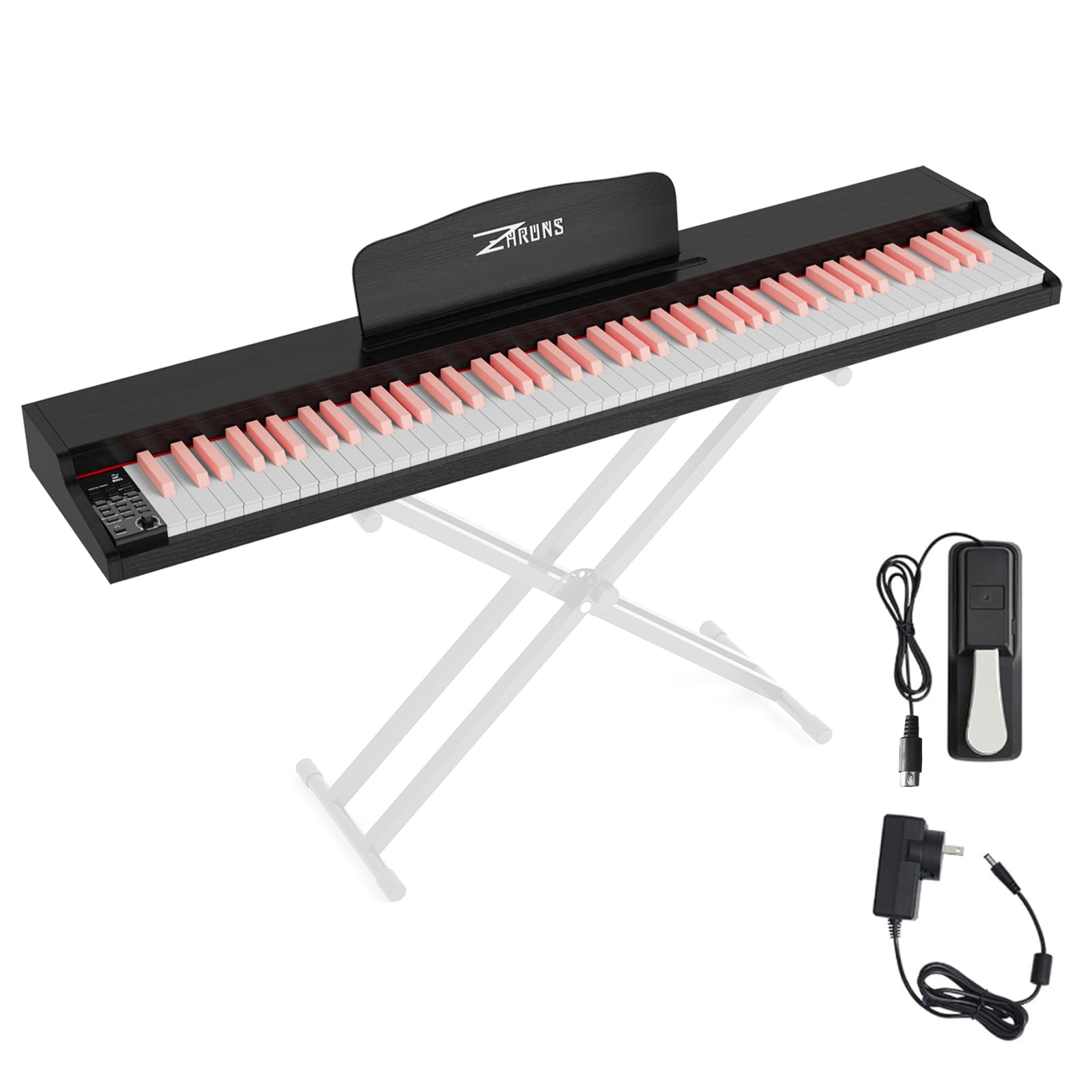 Amazon.com: ZHRUNS 88 Key Weighted Keyboard Piano with Sustain