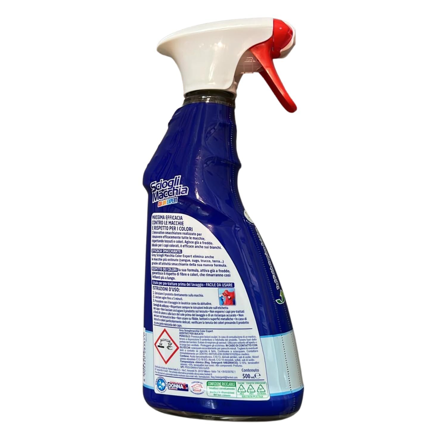 Spray Sciogli Macchia Pre-Trattante per Bianchi e Colorati – 500 ml – Variazioni 4/8/12 Pezzi (8, Pezzi)