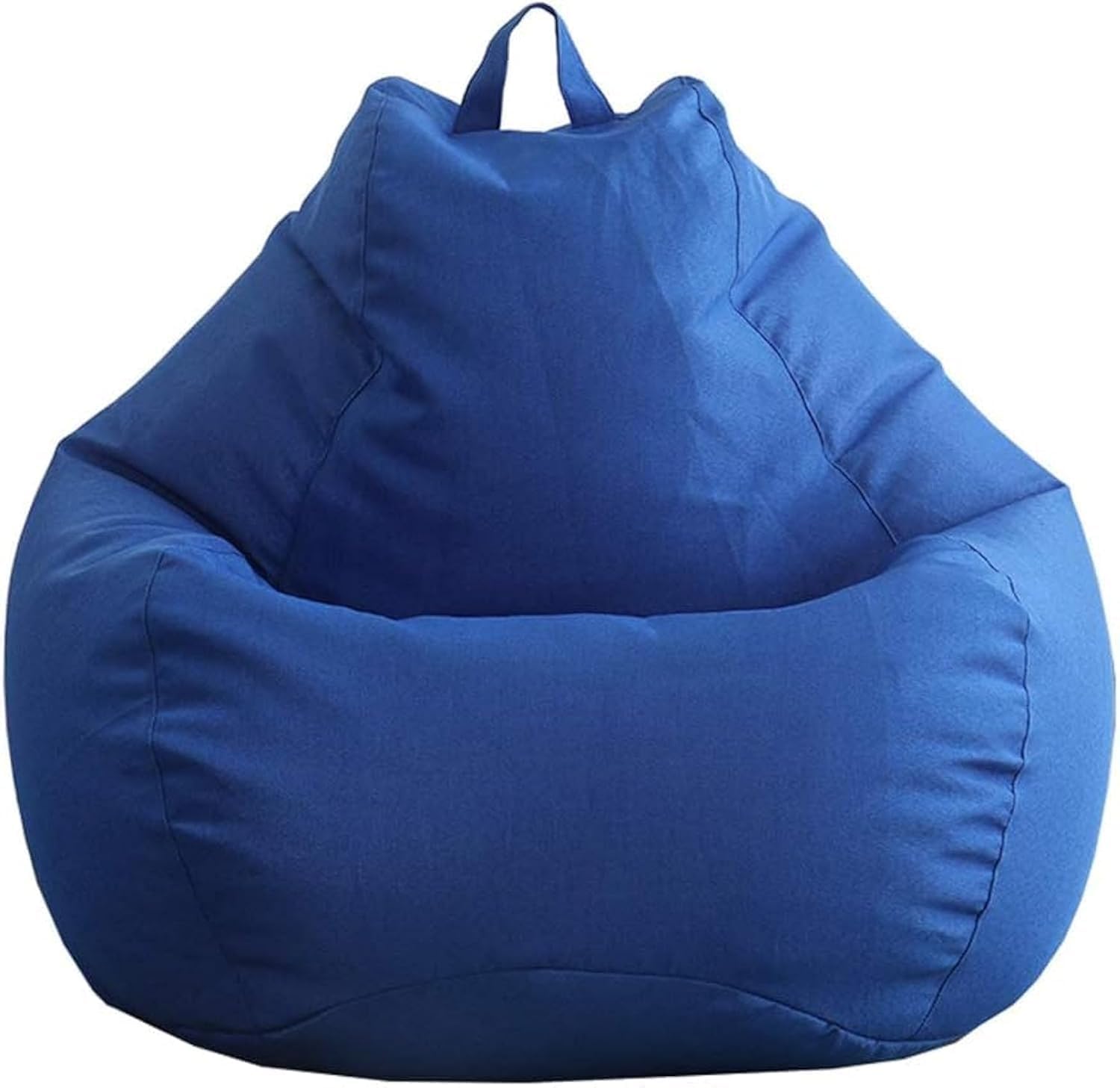 Deep Sleep Bean Bag Chair | Classic Round Linen Cloth Bean Bag with Polystyrene Beads Filling