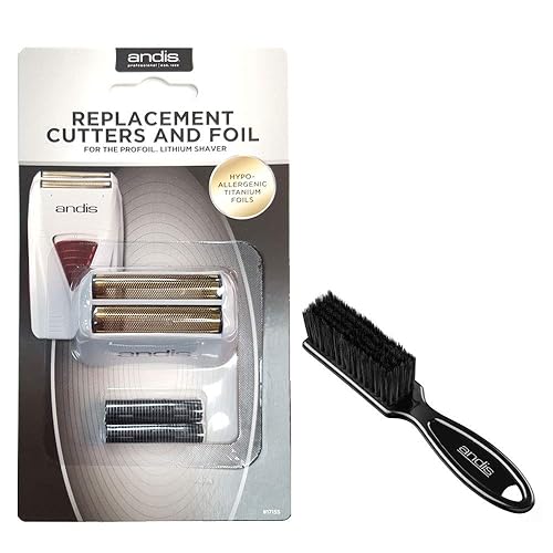 Andis Pro Shaver No.755 - Conjunto de lámina de titanio de repuesto y cortadores internos, 1 unidad