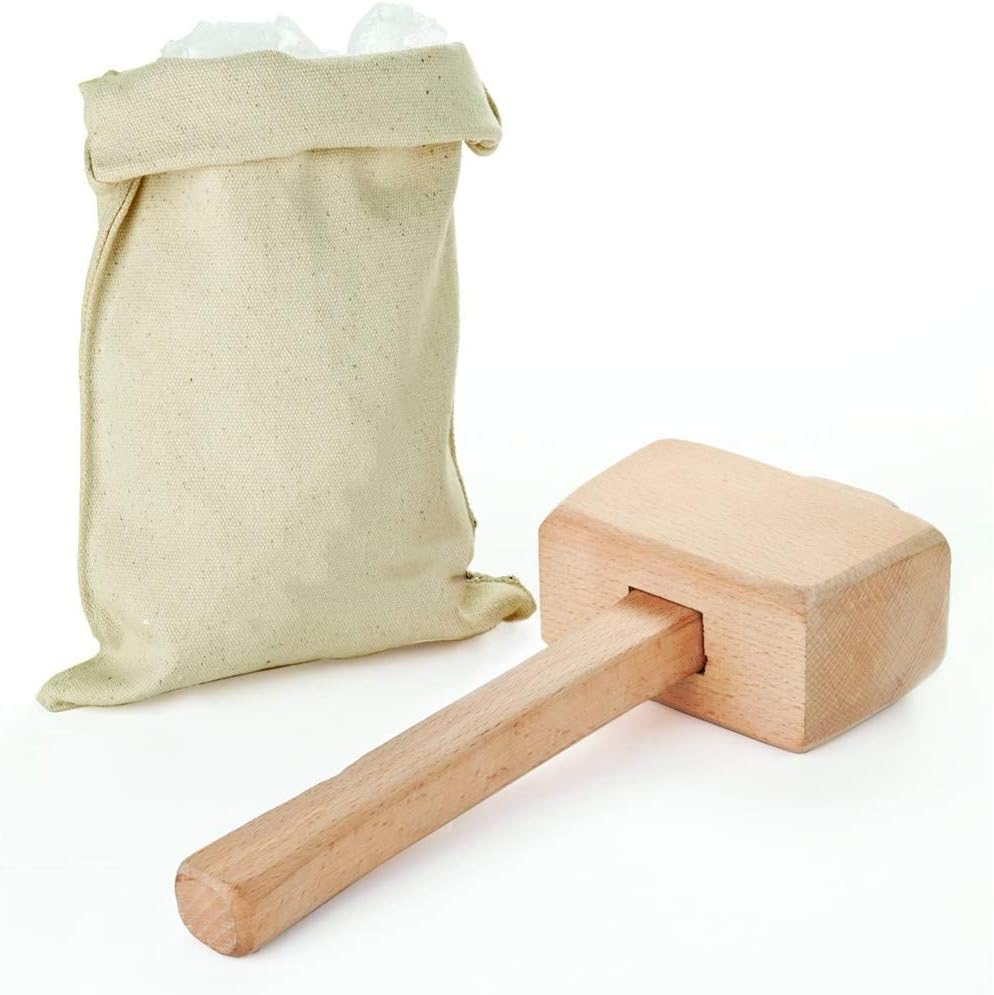 Professional Lewis Bag and Mallet and Bartender Kit & Bar Tools Kitchen Accessory, 12", Ice Bag & Mallet