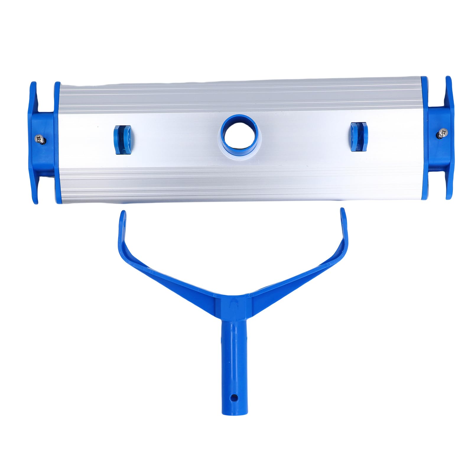 Saugkopf für Schwimmbäder, 45 cm Breite des Saugkopfs für Poolreiniger, Robuste Aluminiumbasis, Aufsatz für den Pool-Staubsaugerkopf mit Bürste