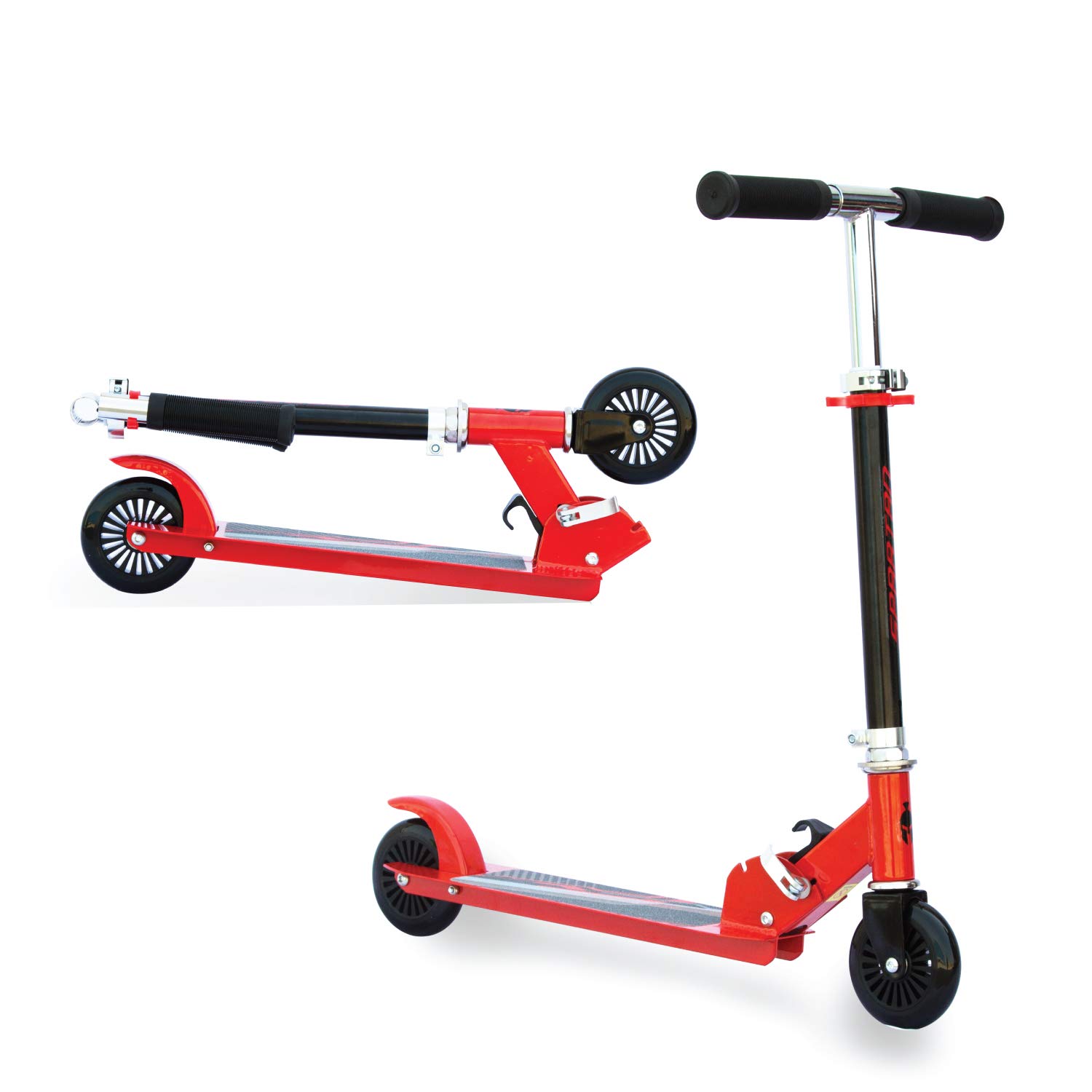 Spartan Folding Scooters (100Mm, Red)