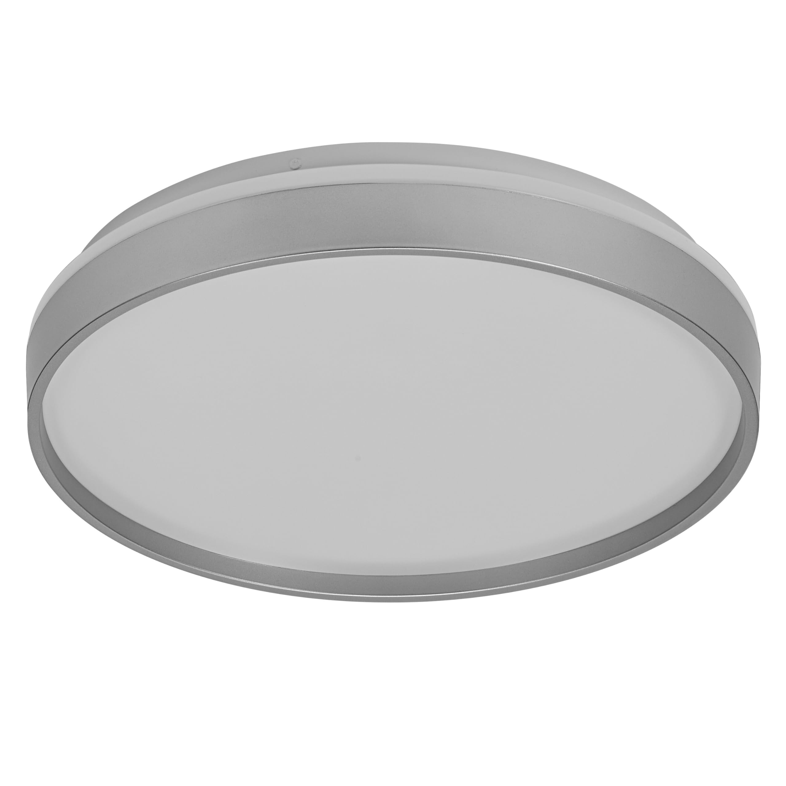 Osram ORBIS Gisela LED Ceiling Light 385 mm, 24 W, 3000 K Warm White, Silver, Metal with Plastic Ring, IP20